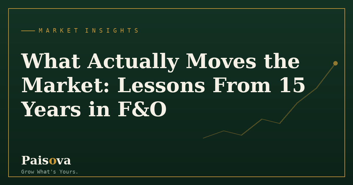 What Actually Moves the Market: Lessons From 15 Years in F&O